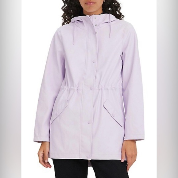 NWT Vero Moda Malou Coated Attached-Hood Jacket - Picture 1 of 4